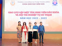 Giao lưu gặp mặt sinh viên đầu khóa và Hội thi Nghiệp vụ sư phạm cấp Khoa năm học 2022-2023