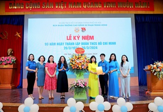 Đoàn Trường Cao đẳng Sư phạm Trung ương tổ chức Lễ kỷ niệm 93 năm ngày thành lập Đoàn TNCS Hồ Chí Minh (26/3/1931 - 26/3/2024)