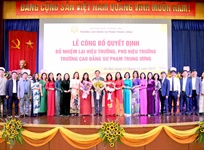 Lễ mít tinh chào mừng ngày Nhà giáo Việt Nam và công bố quyết định bổ nhiệm lại Hiệu trưởng, Phó Hiệu trưởng Nhà trường